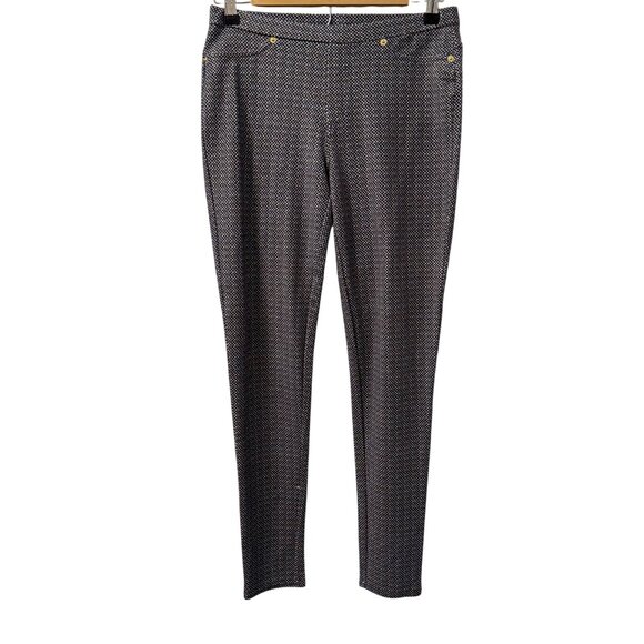 Michael Kors Womens  Pants Sz S Gray Textured Stretch Skinny Pants - Picture 1 of 11
